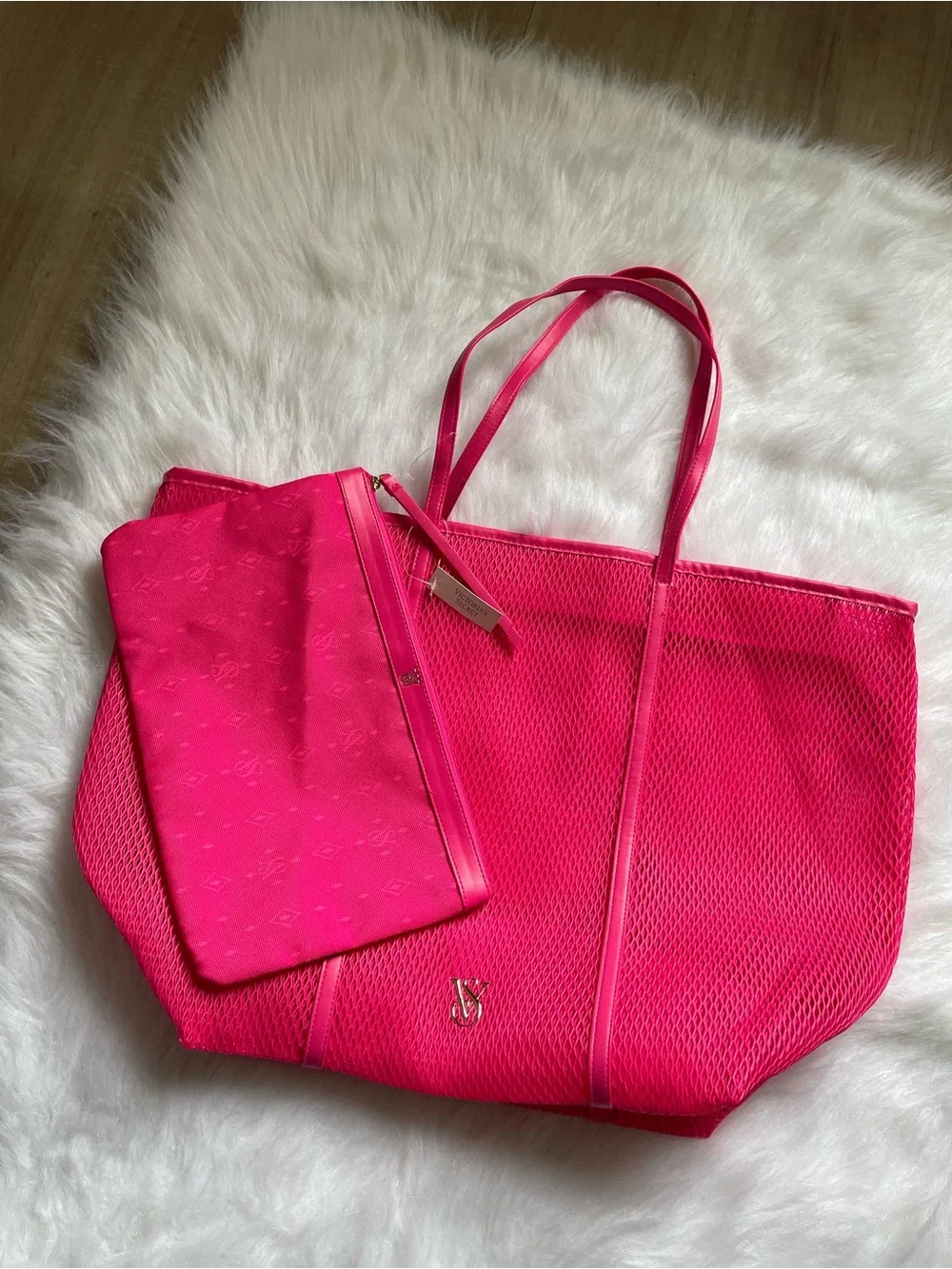 Victoria's Secret Hot Pink Tote Bag